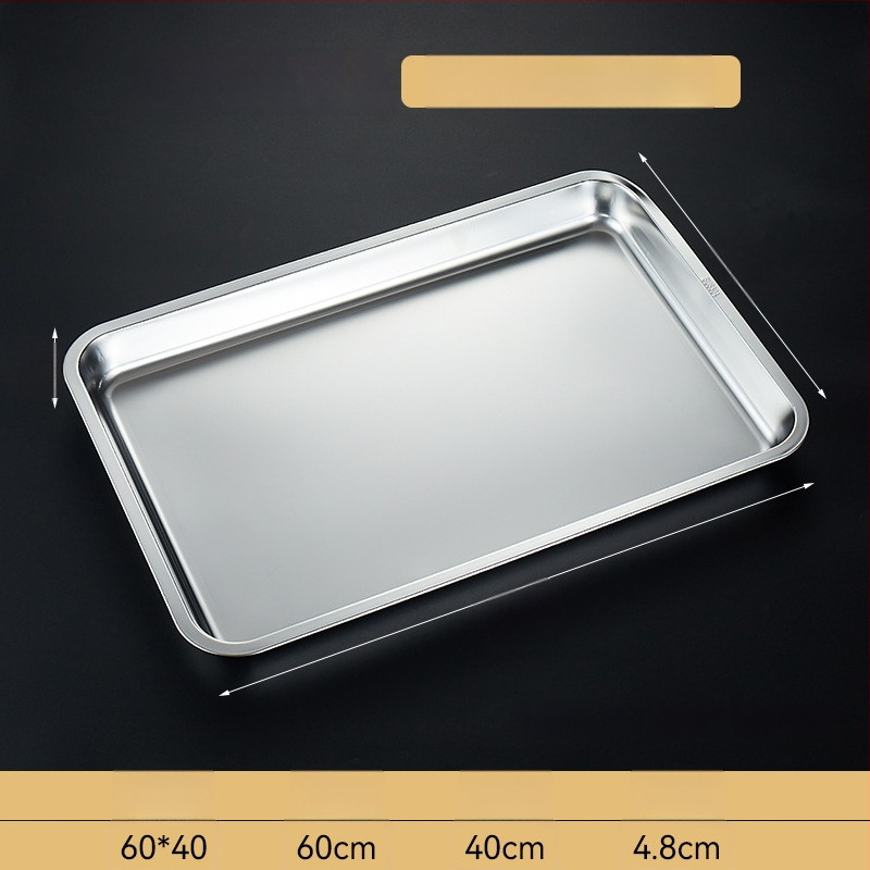 Δίσκος ατμού ρυζιού από ανοξείδωτο ατσάλι, τετράγωνο σχήμα, επιφάνεια ηλεκτρολυτικής επεξεργασίας, εκτυπωμένο λογότυπο, Νέο κινεζικό στυλ