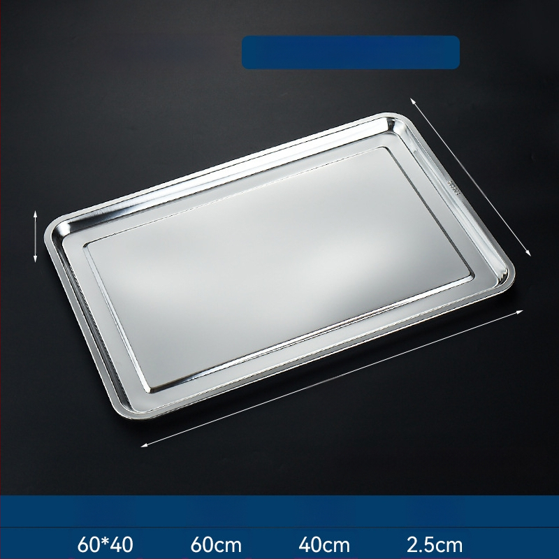 Δίσκος ατμού ρυζιού από ανοξείδωτο ατσάλι, τετράγωνο σχήμα, επιφάνεια ηλεκτρολυτικής επεξεργασίας, εκτυπωμένο λογότυπο, Νέο κινεζικό στυλ