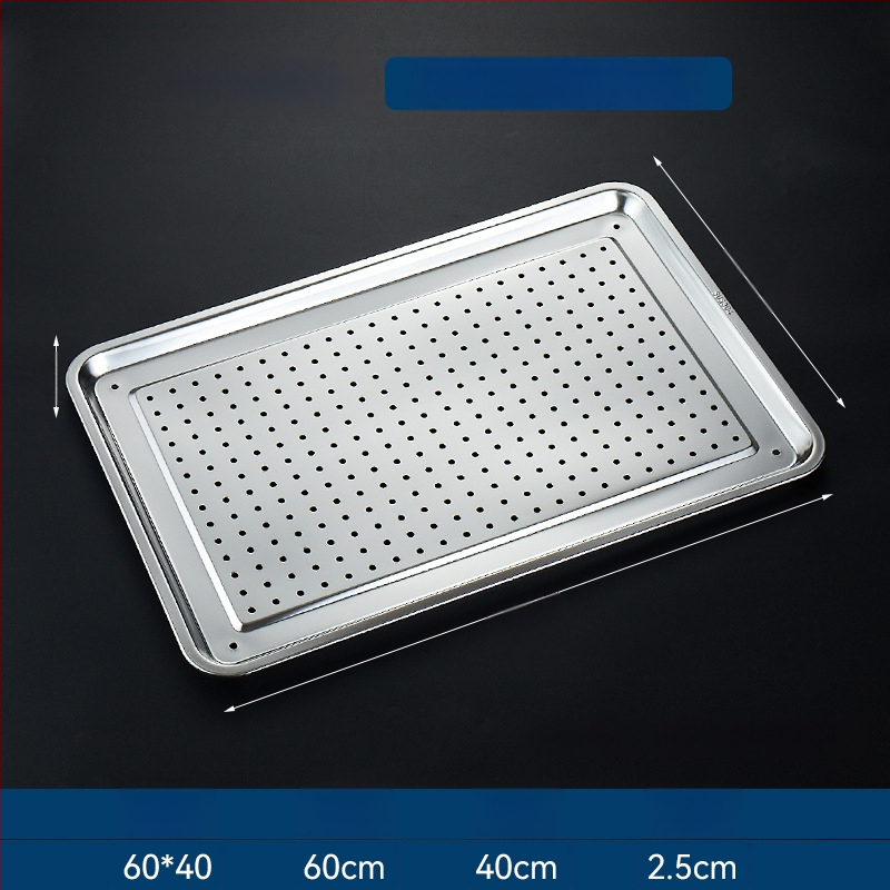 Δίσκος ατμού ρυζιού από ανοξείδωτο ατσάλι, τετράγωνο σχήμα, επιφάνεια ηλεκτρολυτικής επεξεργασίας, εκτυπωμένο λογότυπο, Νέο κινεζικό στυλ