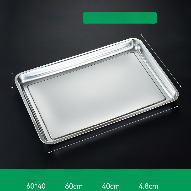 Δίσκος ατμού ρυζιού από ανοξείδωτο ατσάλι, τετράγωνο σχήμα, επιφάνεια ηλεκτρολυτικής επεξεργασίας, εκτυπωμένο λογότυπο, Νέο κινεζικό στυλ