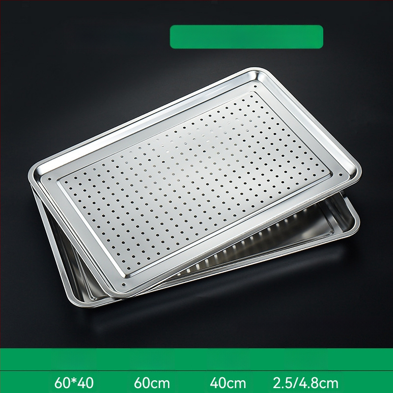 Δίσκος ατμού ρυζιού από ανοξείδωτο ατσάλι, τετράγωνο σχήμα, επιφάνεια ηλεκτρολυτικής επεξεργασίας, εκτυπωμένο λογότυπο, Νέο κινεζικό στυλ