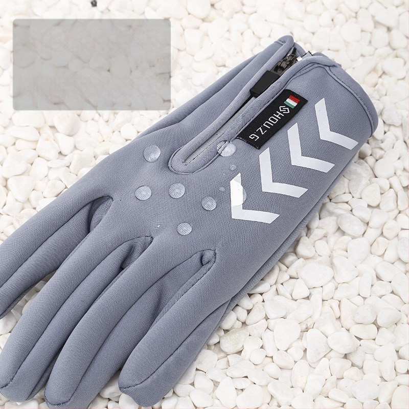 Vaikų žiemos dviračių pirštinės, poliarinis flisas, unisex, šiltos, atsparios vėjui ir vandeniui, amžius 4–13 metų