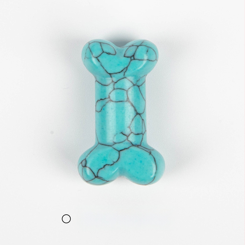 Мини кристални украси с форма на кост — естествен кристал, гравиране и полиране, възможна персонализация, геометрична форма