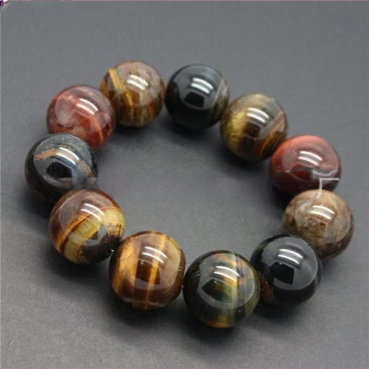 Гривна от тигрово око, кръгла форма, полирана повърхност, естествен материал, възможност за персонализация, марка Zhuoyuke