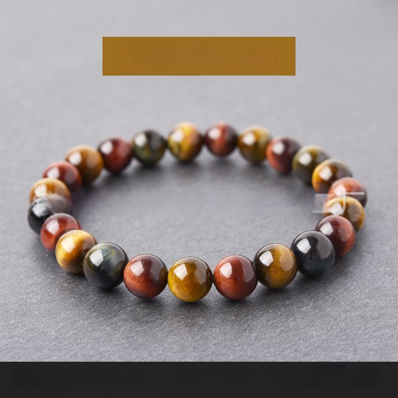 Гривна от тигрово око, кръгла форма, полирана повърхност, естествен материал, възможност за персонализация, марка Zhuoyuke