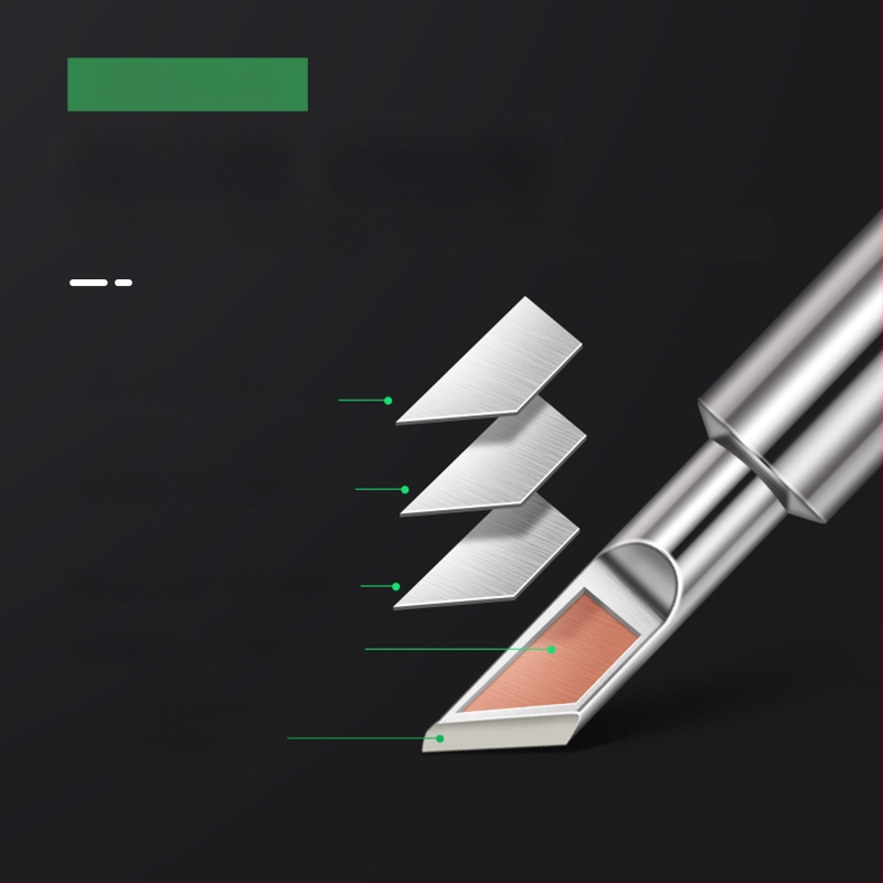 Vrh za lemilo BY905 – Univerzalno unutarnje grijanje, 60W, bakar, vrh u obliku potkove 905S