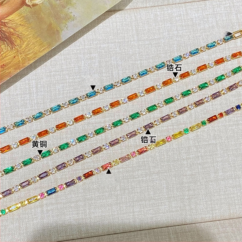 Гривна от мед за жени, геометрична форма, циркония, стил лукс