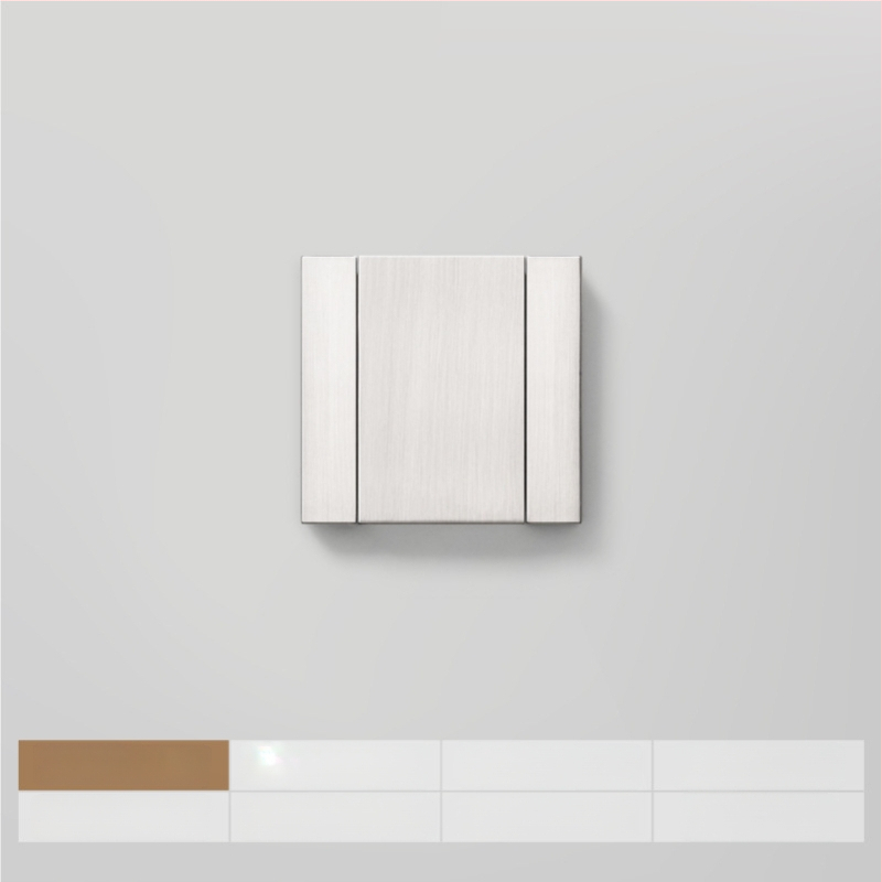 Plakana slēpta roktura no cinka sakausējuma piemērota skapja durvīm un atvilktnēm, anodizēts pārklājums, moderns minimālisms