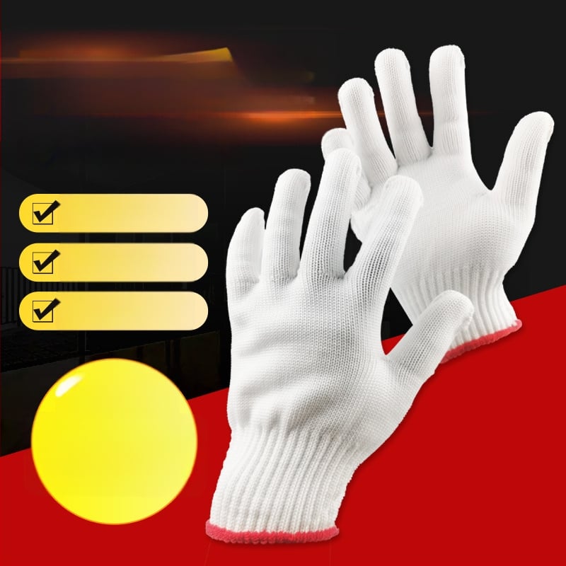 Γάντια προστασίας για εργασία - νάιλον και βαμβάκι, παχυμένα, αντιολισθητικά, βάρος 50