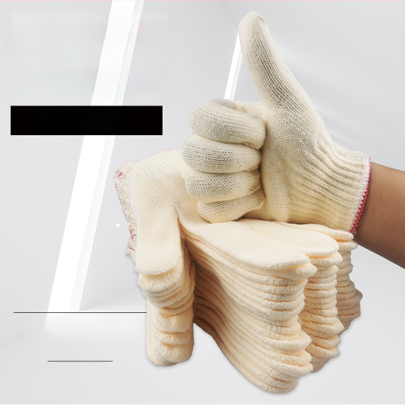 Γάντια προστασίας για εργασία - νάιλον και βαμβάκι, παχυμένα, αντιολισθητικά, βάρος 50