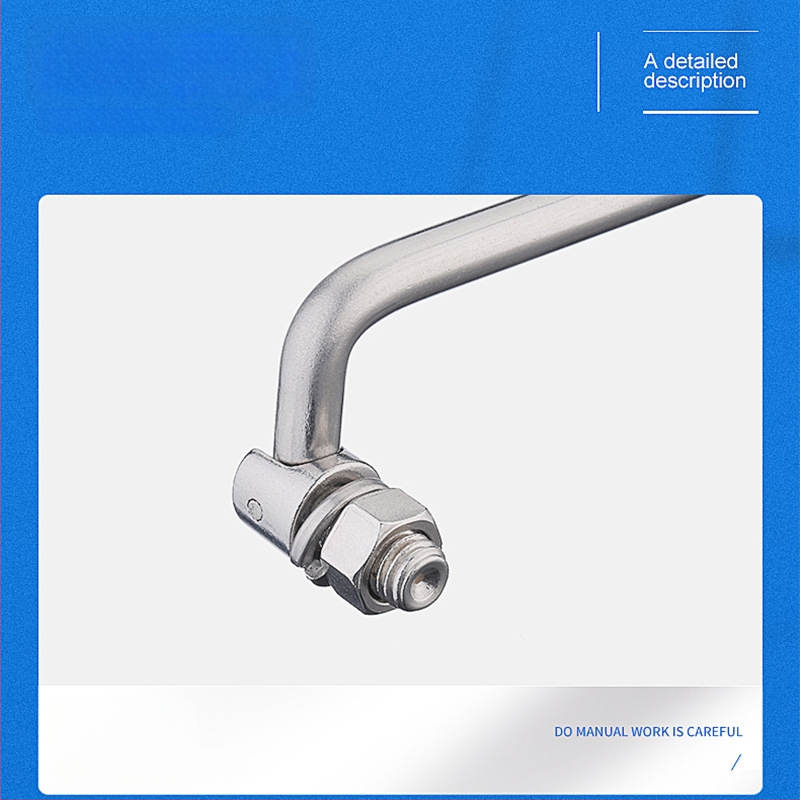 LS506 сгъваема дръжка за шкаф, 304 неръждаема стомана, хромирано покритие, повърхностно монтиране, за врата на шкаф