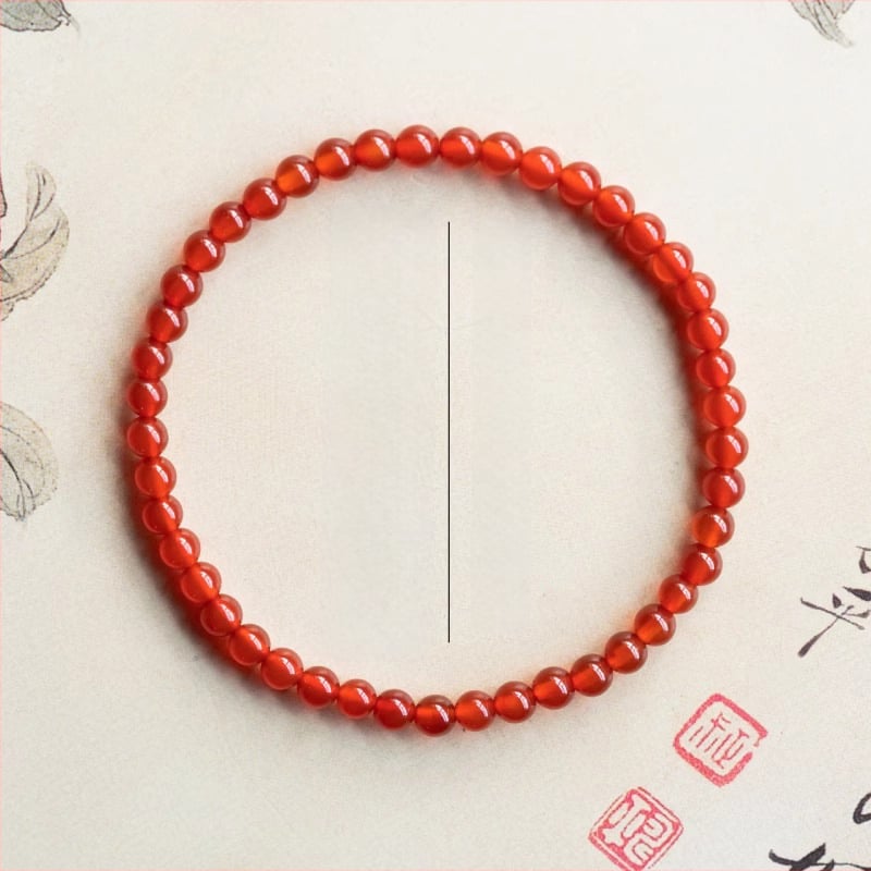 Baolidexing Агат гривна, унисекс, полирана повърхност, есен 2024