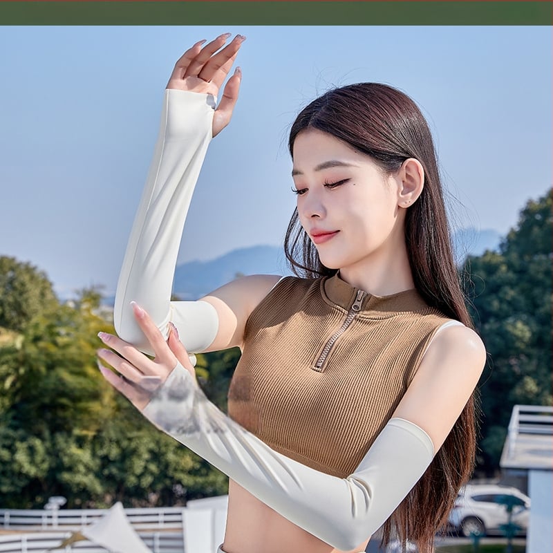 Μανίκι UV προστασίας με ψύξη (Tencel Lyocell, 71–80% κύριο ύφασμα, Καλοκαίρι 2024, Απλό στυλ)