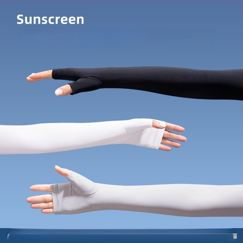 Μανσέτες UV προστασίας από νάιλον για καλοκαίρι – για οδήγηση, ποδηλασία και αθλητικές δραστηριότητες σε εξωτερικούς χώρους, αντιολισθητικές, συμβατές με οθόνη αφής, 81–95% νάιλον