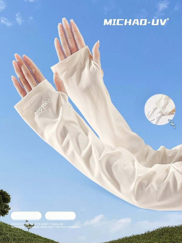 Μανίκια Καλοκαιριού με UV Προστασία, Ice Silk Νάιλον, Λαφριά Εφαρμογή, 71–80% Νάιλον, Κατάλληλα για Οδήγηση και Ποδηλασία