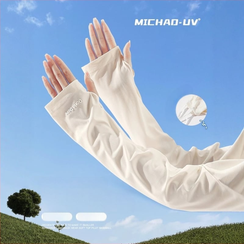 Μανίκια Καλοκαιριού με UV Προστασία, Ice Silk Νάιλον, Λαφριά Εφαρμογή, 71–80% Νάιλον, Κατάλληλα για Οδήγηση και Ποδηλασία