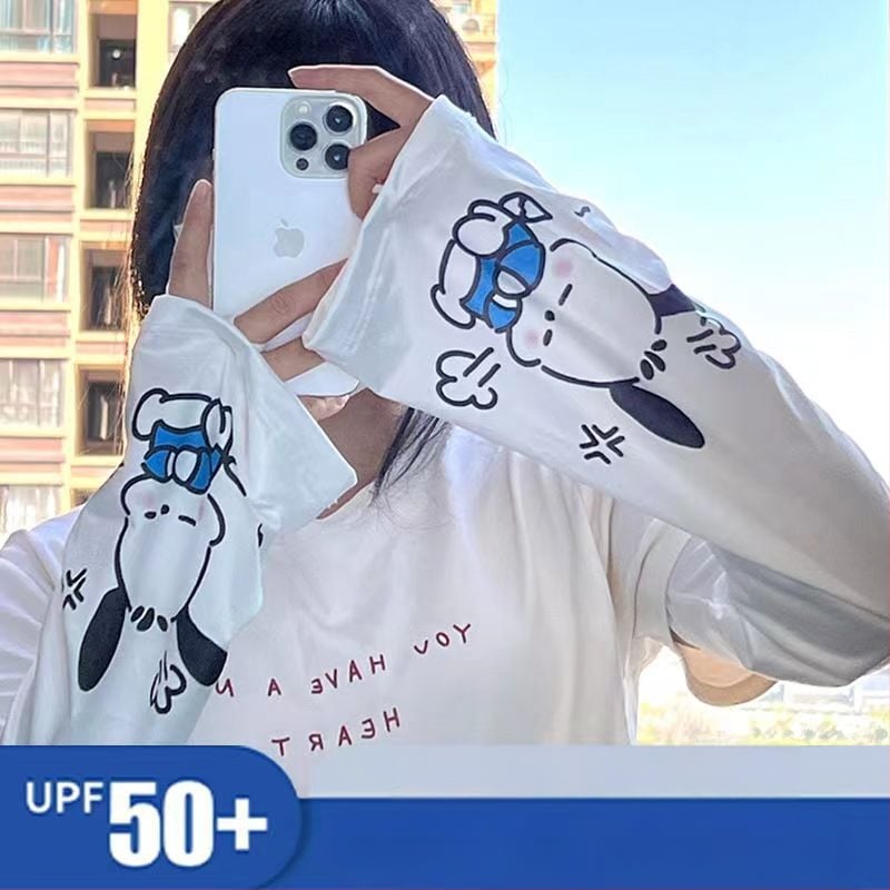 Μανίκια Ice Silk με UV προστασία για ποδηλασία, ελεύθερου σχήματος καμπάνα, μίξη νάιλον-σπαντέξ