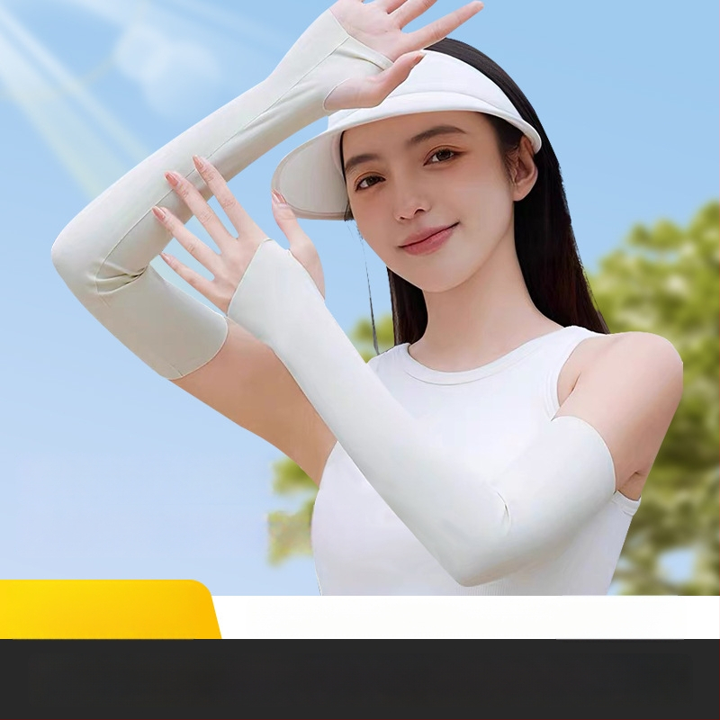 Unisex Καλοκαιρινές Μανίκες Ice Silk για Ποδηλασία σε Εξωτερικό Χώρο, Προστασία UV, Ύφασμα Ice Silk (Πολυεστέρας/Νάιλον)