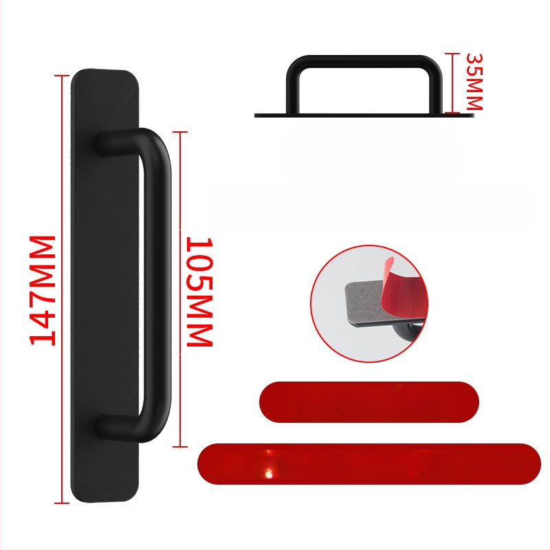 Wanson Handhandle – perforācijai nav nepieciešama rokture no alumīnija sakausējuma skapjiem, atvilktnēm un durvīm, pašlīmējoša, mūsdienīgs dizains