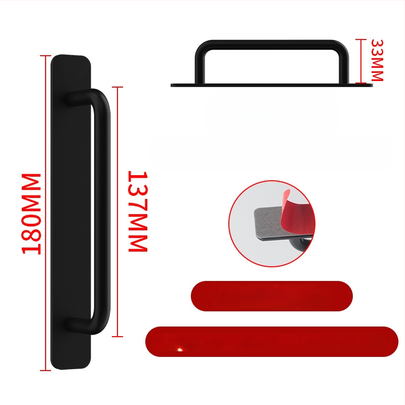 Wanson Handhandle – perforācijai nav nepieciešama rokture no alumīnija sakausējuma skapjiem, atvilktnēm un durvīm, pašlīmējoša, mūsdienīgs dizains