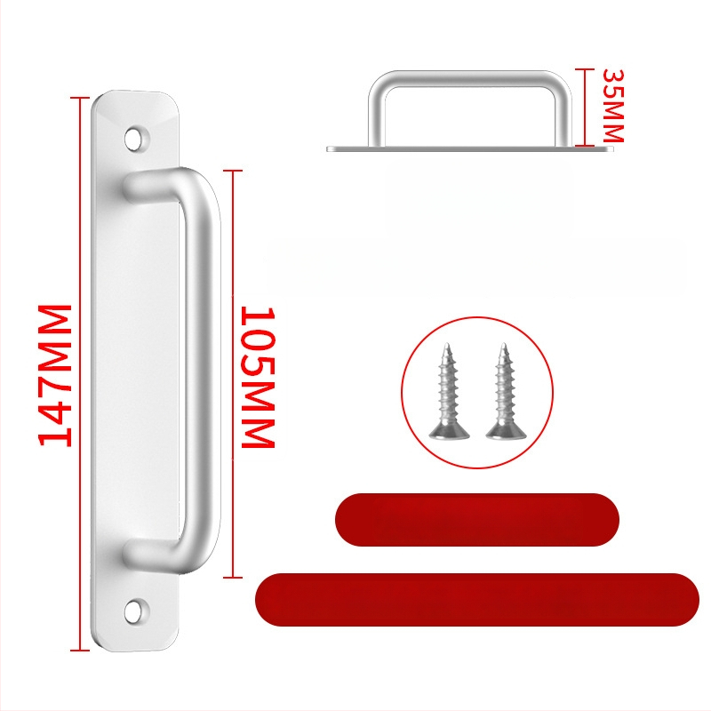 Wanson Handhandle – perforācijai nav nepieciešama rokture no alumīnija sakausējuma skapjiem, atvilktnēm un durvīm, pašlīmējoša, mūsdienīgs dizains