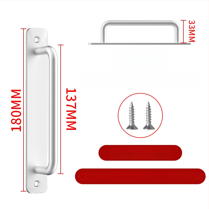 Wanson Handhandle – perforācijai nav nepieciešama rokture no alumīnija sakausējuma skapjiem, atvilktnēm un durvīm, pašlīmējoša, mūsdienīgs dizains