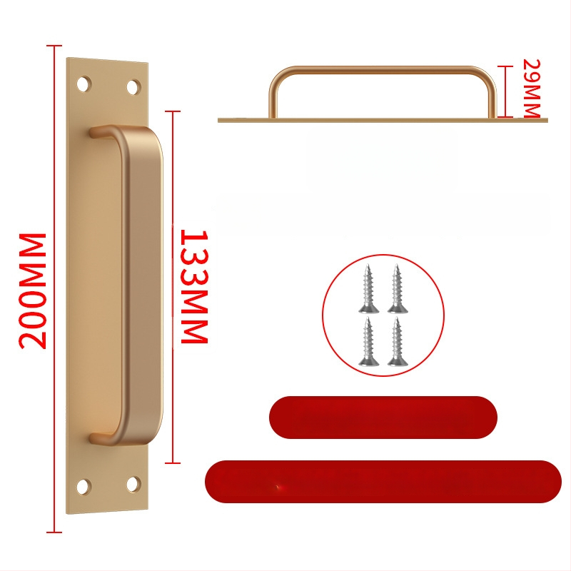 Wanson Handhandle – perforācijai nav nepieciešama rokture no alumīnija sakausējuma skapjiem, atvilktnēm un durvīm, pašlīmējoša, mūsdienīgs dizains