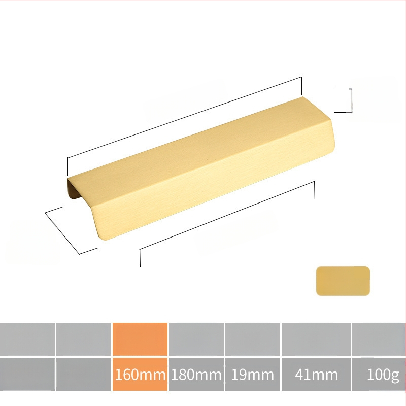 Latūnų spintelės durų rankena su lapų įkvėptu dizainu (Modelis 1038; Medžiaga: latūnas; Procesas: liejimas spaudimu; Taikymas: spintelės durys; Stilius: Šviesus prabanga)