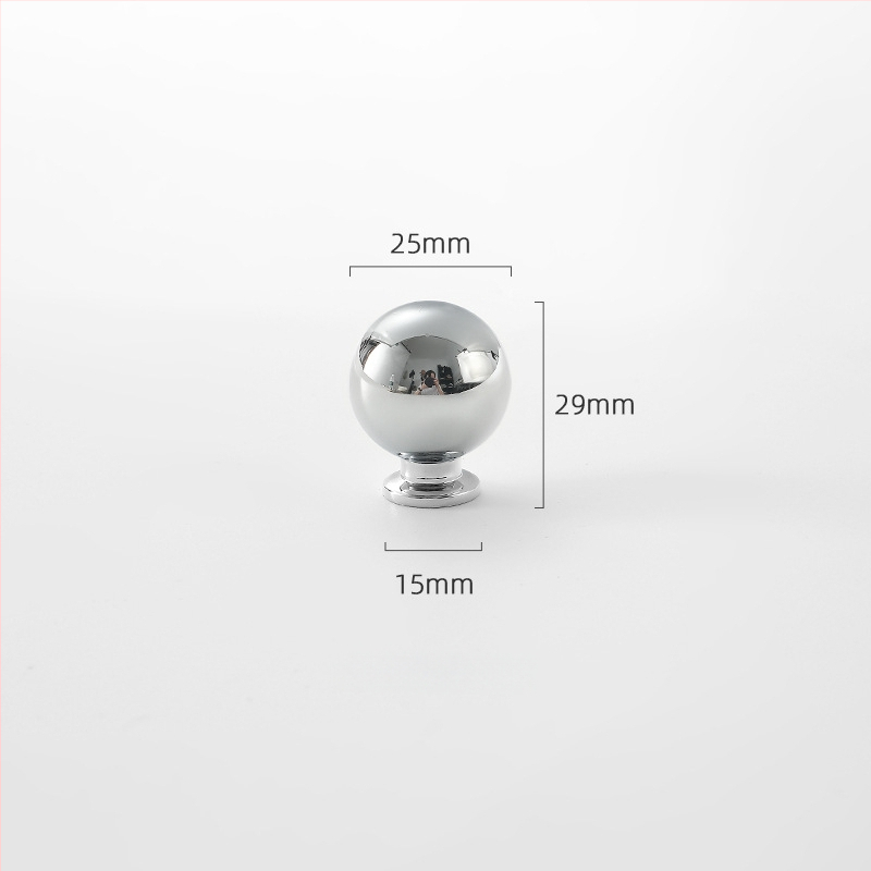 Misiņa garderobes rokturis, apaļš, ar vienu atveri, hromēts pārklājums