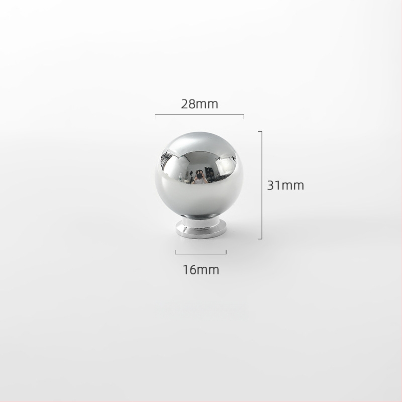 Misiņa garderobes rokturis, apaļš, ar vienu atveri, hromēts pārklājums