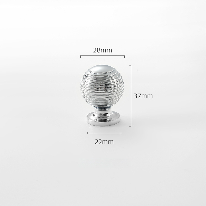 Misiņa garderobes rokturis, apaļš, ar vienu atveri, hromēts pārklājums