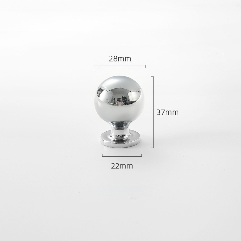 Misiņa garderobes rokturis, apaļš, ar vienu atveri, hromēts pārklājums