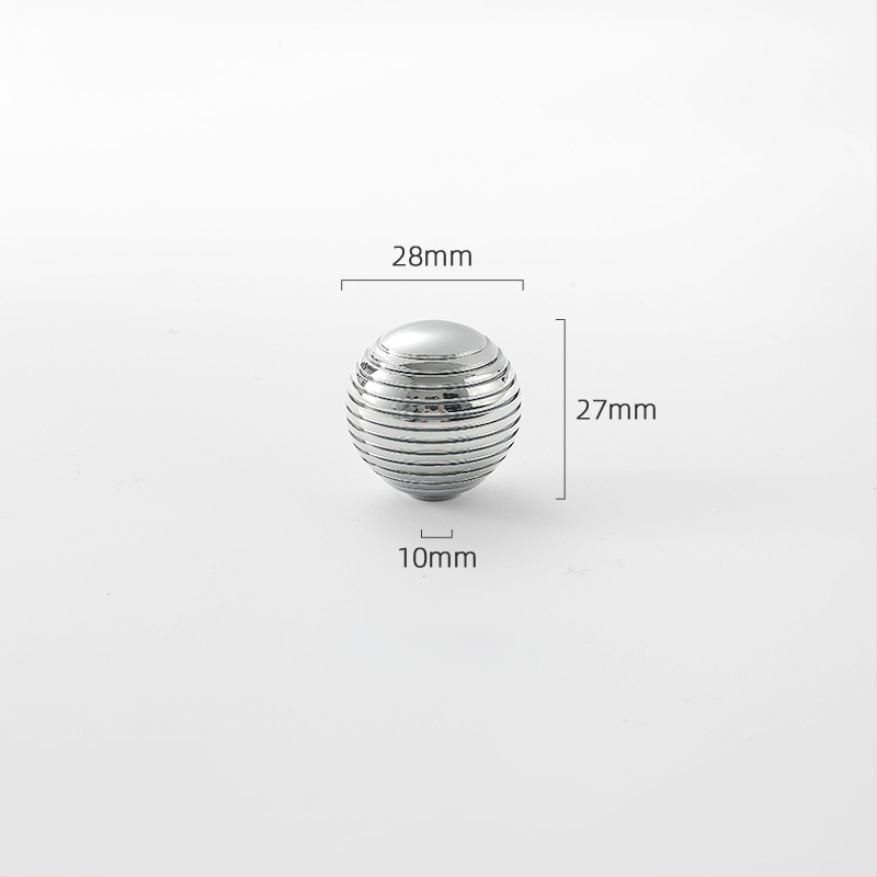 Misiņa garderobes rokturis, apaļš, ar vienu atveri, hromēts pārklājums