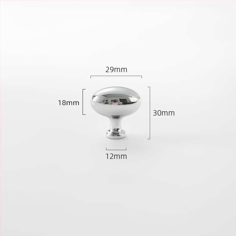 Misiņa garderobes rokturis, apaļš, ar vienu atveri, hromēts pārklājums