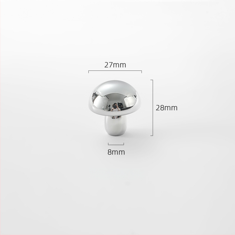 Misiņa garderobes rokturis, apaļš, ar vienu atveri, hromēts pārklājums