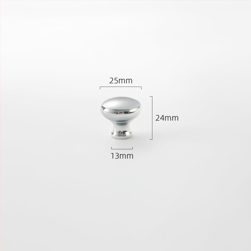 Misiņa garderobes rokturis, apaļš, ar vienu atveri, hromēts pārklājums