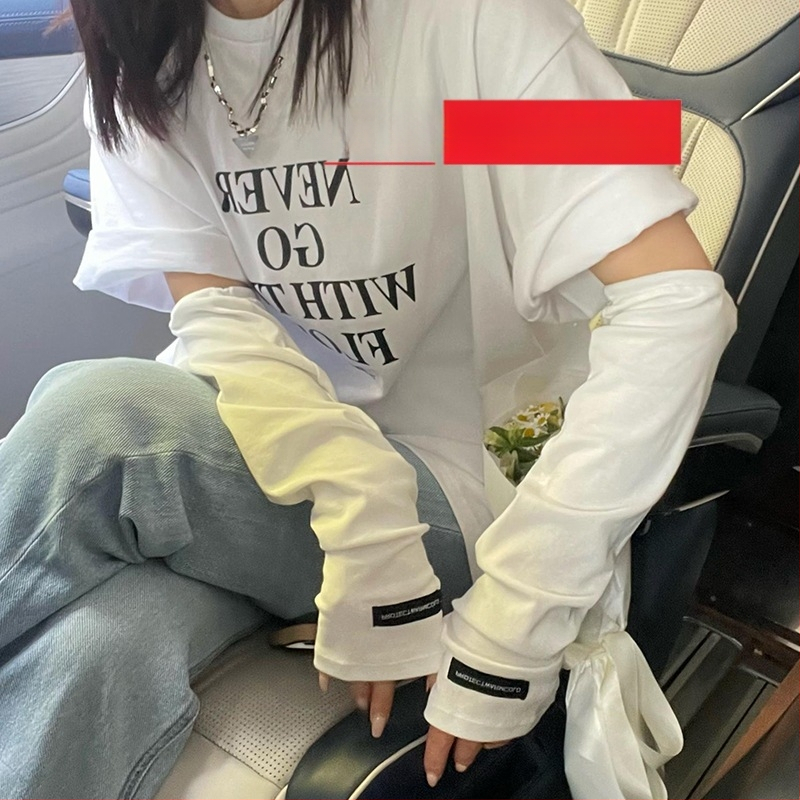 Αντιηλιακά μανίκια Ice Silk — νάιλον 11–20%, πολυεστέρας 31–50%, αρχικός σχεδιασμός, άνοιξη 2023