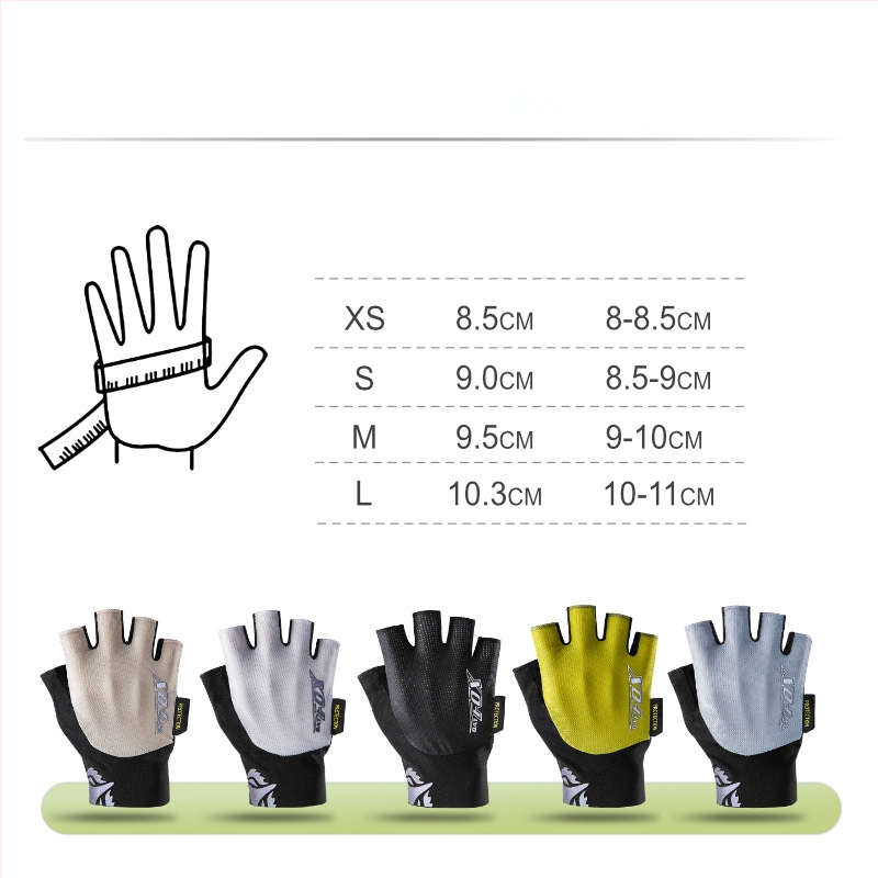 Γάντια ποδηλασίας με κοντά δάχτυλα, Lycra, για ενήλικες, unisex, ποδηλασία