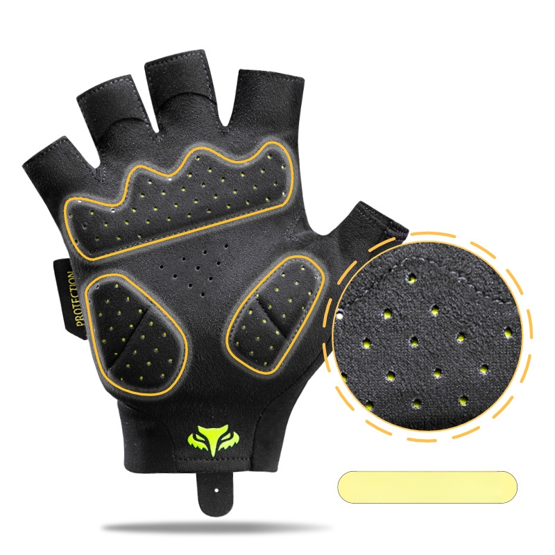 Γάντια ποδηλασίας με κοντά δάχτυλα, Lycra, για ενήλικες, unisex, ποδηλασία