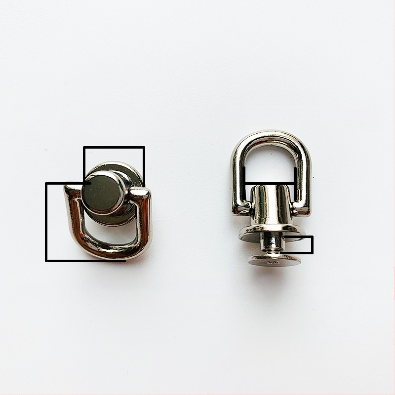 sanmushi τσάντα crossbody με μεταλλική εξάρτηση: γάντζοι για το λουρί, μπαιονέτ αγκίστρια και πλαϊνά κλιπ