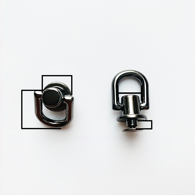 sanmushi τσάντα crossbody με μεταλλική εξάρτηση: γάντζοι για το λουρί, μπαιονέτ αγκίστρια και πλαϊνά κλιπ