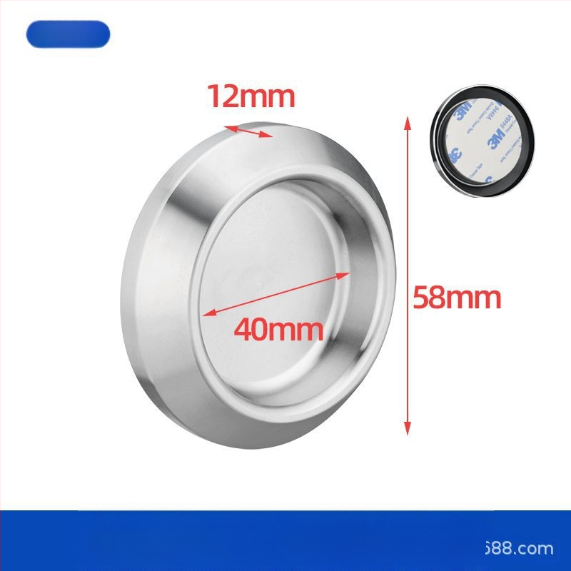Nerūsējošā tērauda apaļa roktura stikla durvīm, piemērots vannas/dušas kabīnei, moderns minimālisks stils, virsmas: matētas, spīdīgas vai elektroplātētas