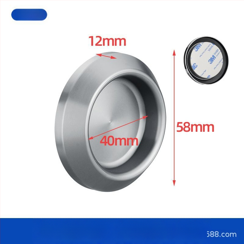 Nerūsējošā tērauda apaļa roktura stikla durvīm, piemērots vannas/dušas kabīnei, moderns minimālisks stils, virsmas: matētas, spīdīgas vai elektroplātētas