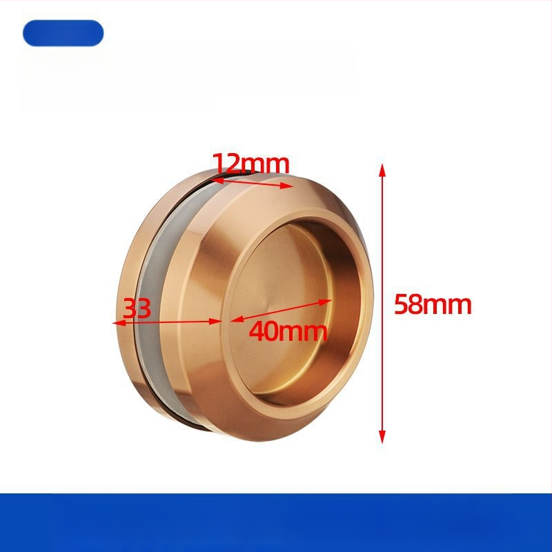 Nerūsējošā tērauda apaļa roktura stikla durvīm, piemērots vannas/dušas kabīnei, moderns minimālisks stils, virsmas: matētas, spīdīgas vai elektroplātētas