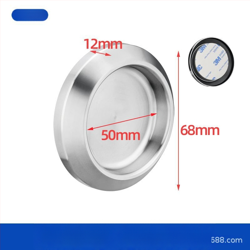 Nerūsējošā tērauda apaļa roktura stikla durvīm, piemērots vannas/dušas kabīnei, moderns minimālisks stils, virsmas: matētas, spīdīgas vai elektroplātētas