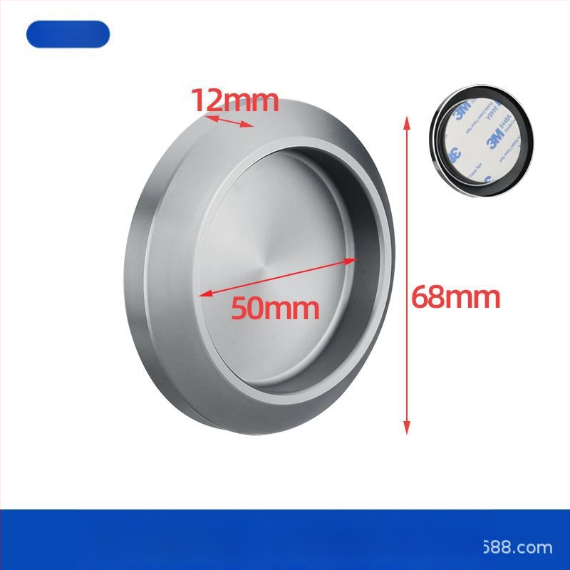 Nerūsējošā tērauda apaļa roktura stikla durvīm, piemērots vannas/dušas kabīnei, moderns minimālisks stils, virsmas: matētas, spīdīgas vai elektroplātētas
