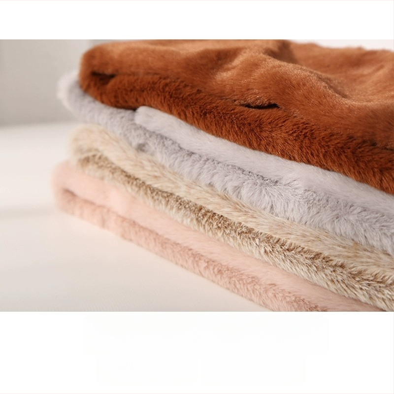 DZP японски стил плюшен шал за жени, имитиращ заек Рекс, универсален топъл аксесоар за зима, есен и пролет