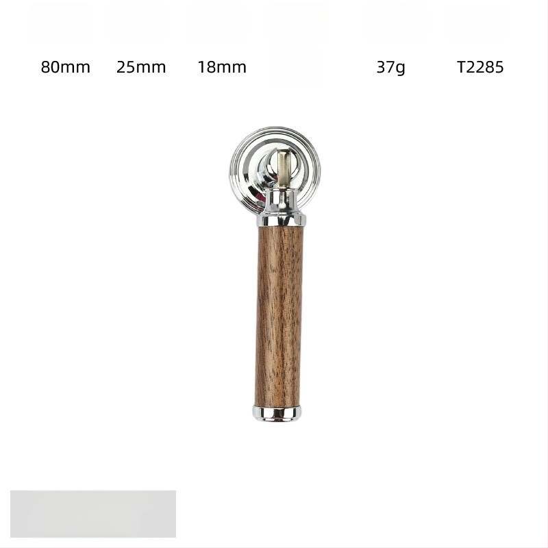 Дръжка за шкаф - медна сплав + орехово дърво, електроплатирана, стил лайт лукс, модел 2285/2287, за гардероб, шкафове и чекмеджета, баня и винен шкаф