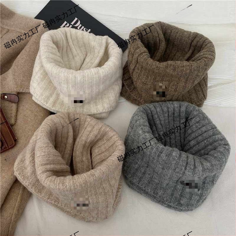 Шал за врата - ветроустойчив плетен пуловер, висока яка, покрива лицето през зимата