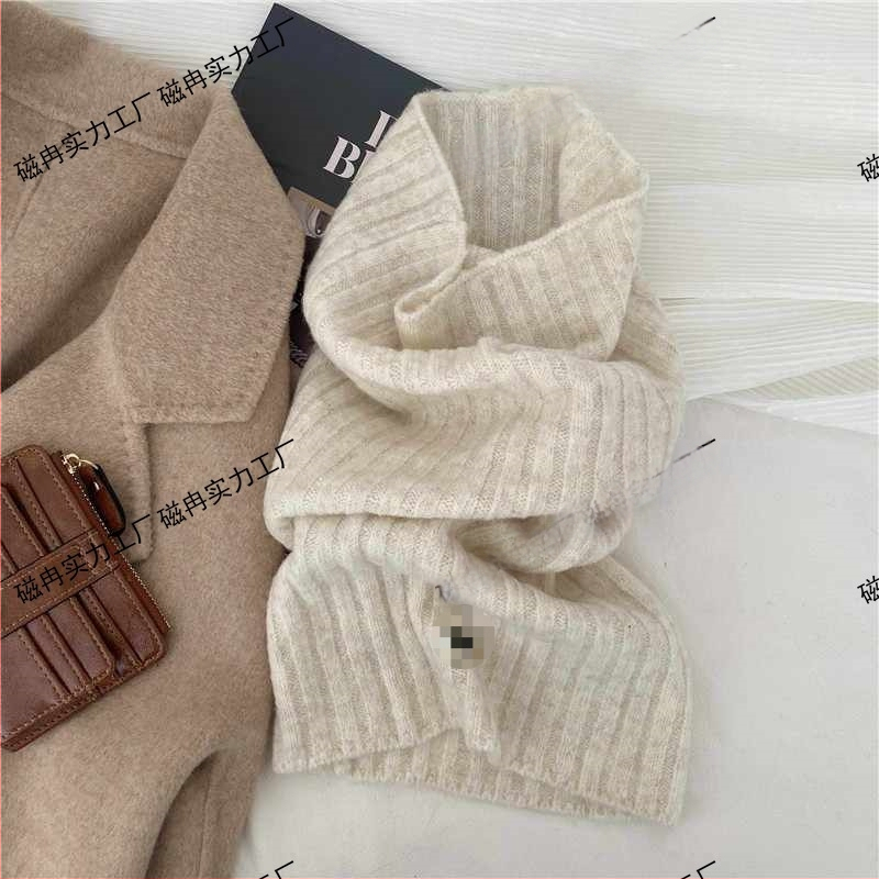 Шал за врата - ветроустойчив плетен пуловер, висока яка, покрива лицето през зимата